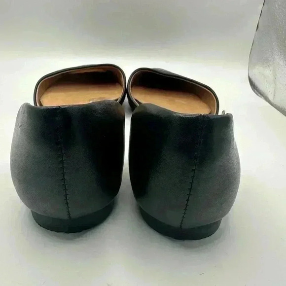 J Jill Elegant Black Leather D'Orsay Pointed Toe Flats Women’s Size 8.5 EEUC!! - Picture 3 of 4